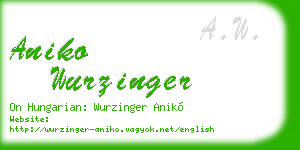 aniko wurzinger business card
